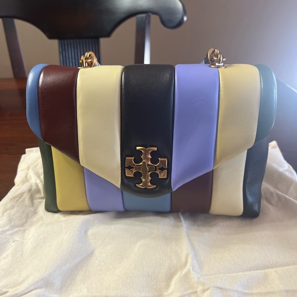 Tory Burch Kira small quilted satchel multi NEW - Picture 6 of 11